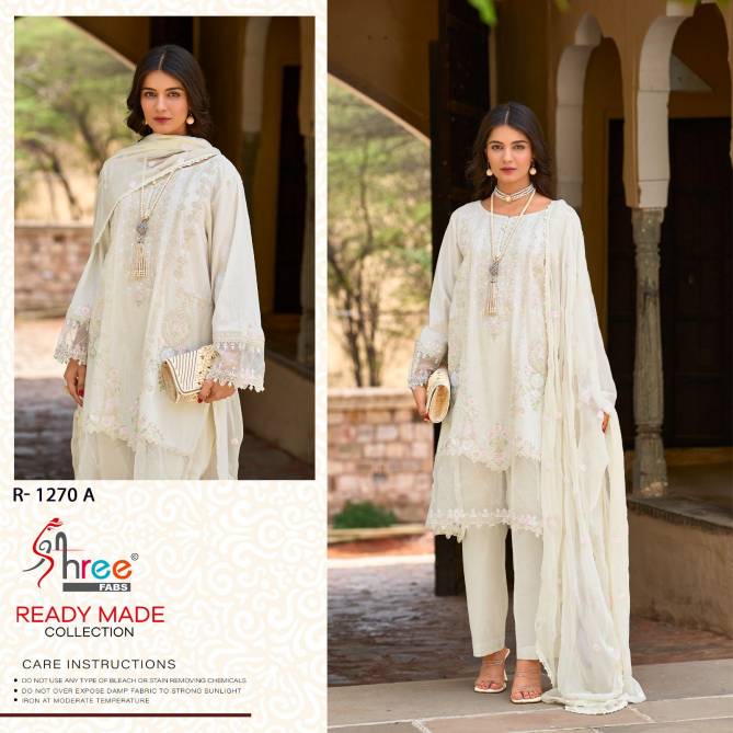 1270 A To D By Shree Viscose Cotton Pakistani Readymade Suits Wholesale Market In Surat